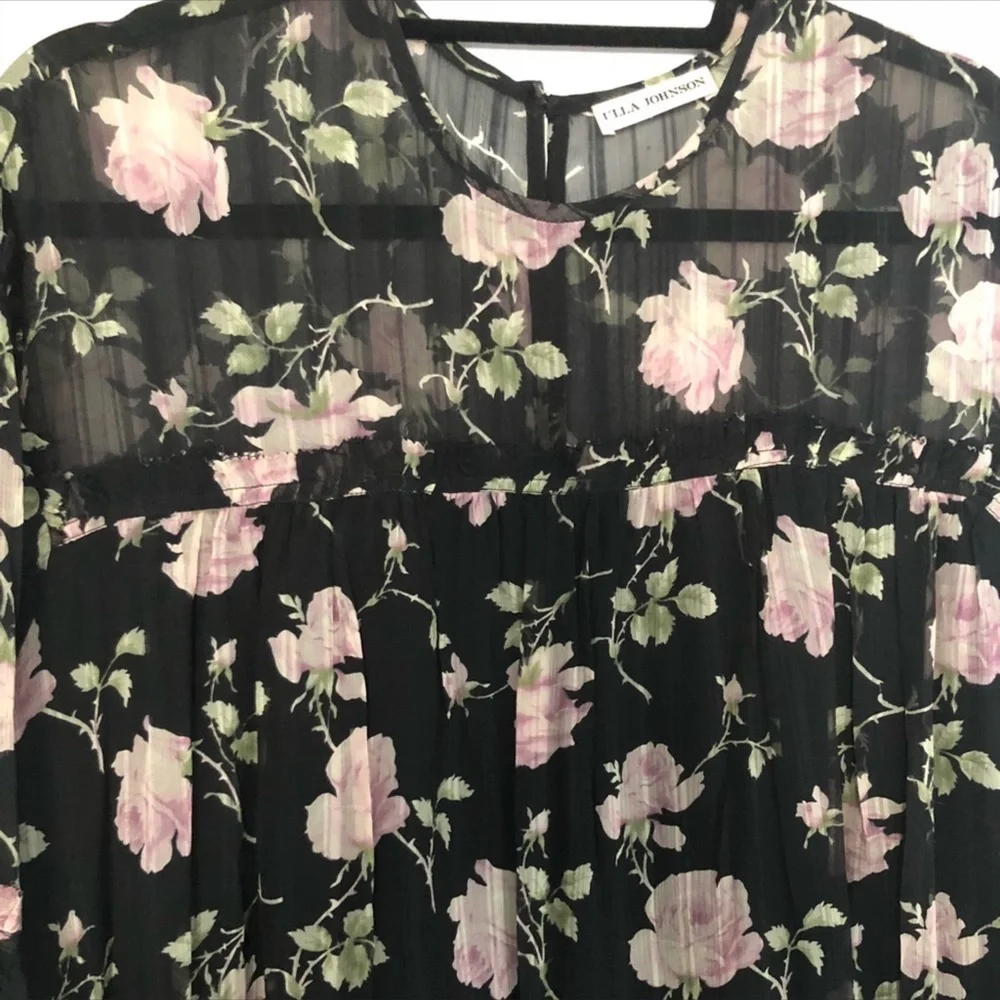 Ulla Johnson Dahlia Floral Mini Dress Sz S/4 - Picture 5 of 6